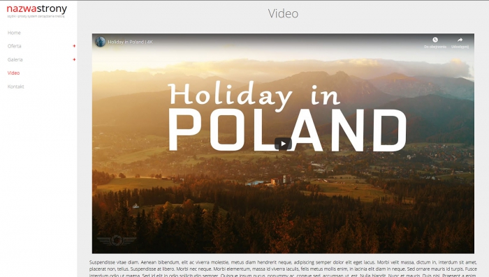 przykładowa strona www, gotowe strony internetowe, przykłady szablonu