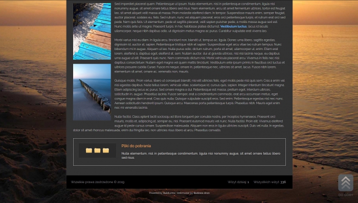 przykłady stron, przykład gotowej strony z noclegami