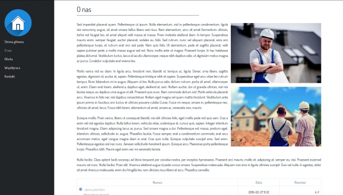 przykłady stron internetowych, przykłady gotowych stron dla firm