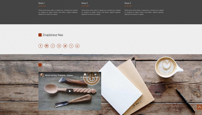 przykład dowolnych ikon, jako linki do portali społecznościowych