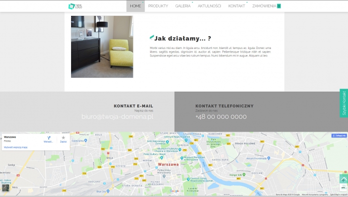 przykład strony internetowej, przykładowe szablony stron profesjonalnych