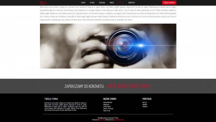 przykład strony, przykładowe strony o tematyce fotograficznej