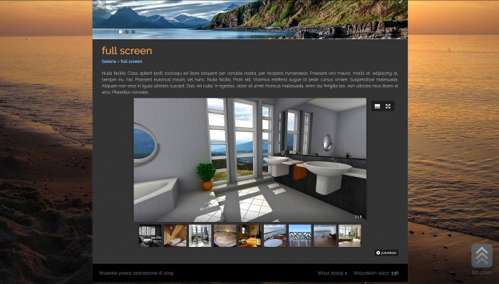 przykłady stron, przykład gotowej strony z noclegami