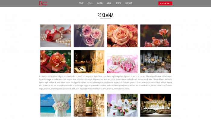 przykład strony, przykładowe strony o tematyce fotograficznej