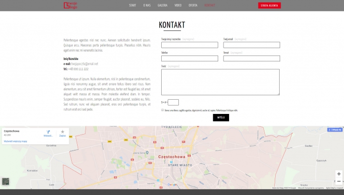 przykład strony, przykładowe strony o tematyce fotograficznej