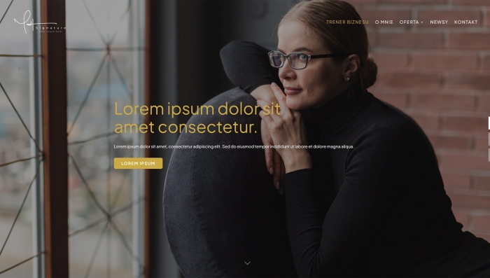 demo strony dla psychologa - przykład strony dla doradcy biznesowego