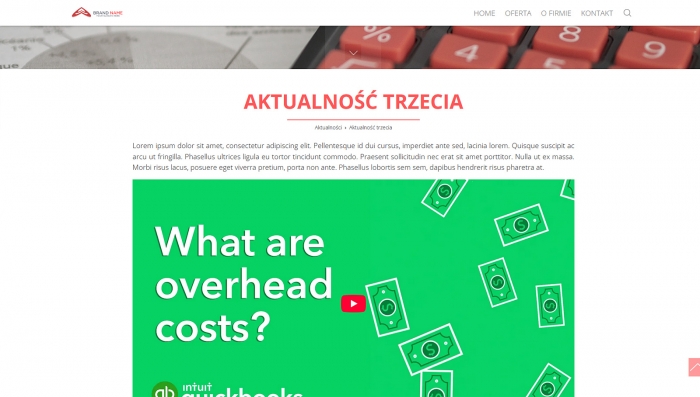 demo strony dla agencji