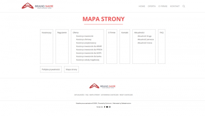 demo strony dla agencji