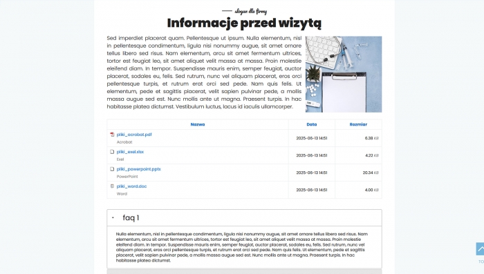 demo strony dla przychodni