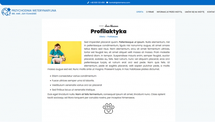 demo strony dla przychodni