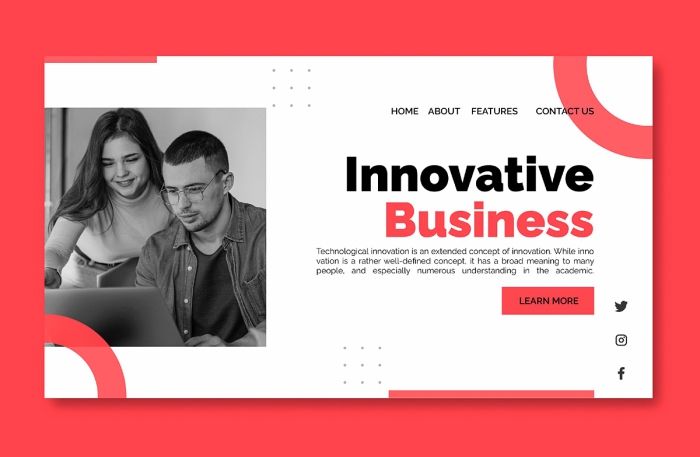 przykłady gotowych stron firmowych