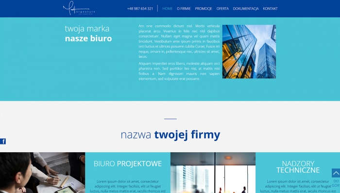 gotowe strony dla biur - przykłady projektów