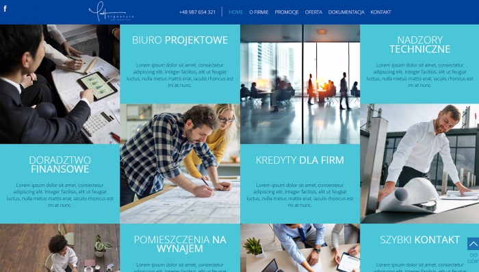 gotowe strony dla biur - przykłady projektów