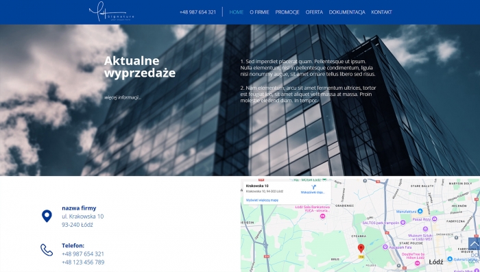 gotowe strony dla biur - przykłady projektów