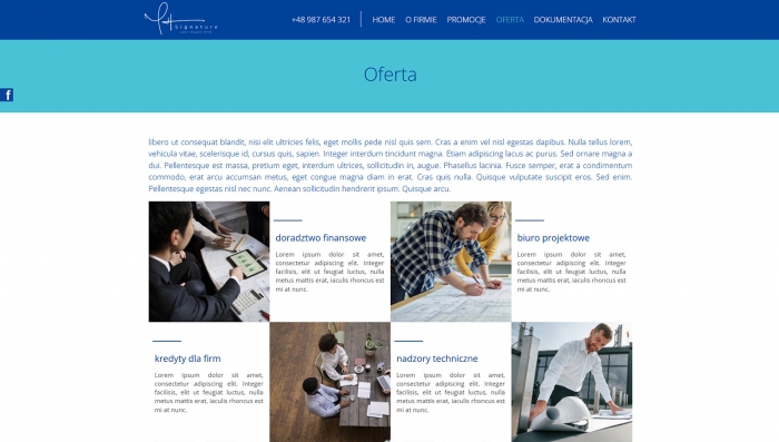 gotowe strony dla biur - przykłady projektów